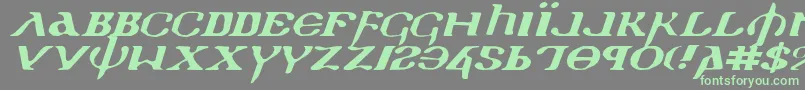 Holyv2ei Font – Green Fonts on Gray Background