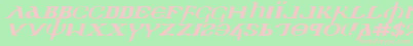 Holyv2ei Font – Pink Fonts on Green Background