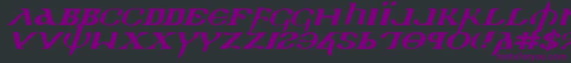 More about Holyv2ei Font Holyv2ei Font – Purple Fonts on Black Background