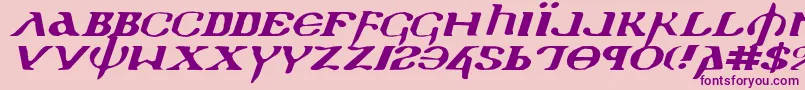 Holyv2ei Font – Purple Fonts on Pink Background