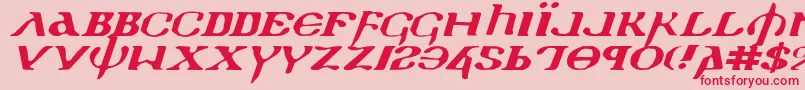 Holyv2ei Font – Red Fonts on Pink Background