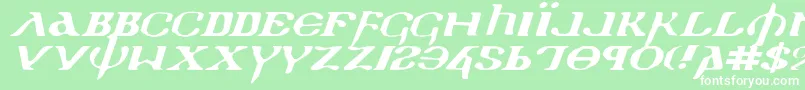 Holyv2ei Font – White Fonts on Green Background