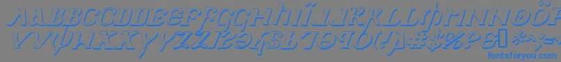 Holyv2si Font – Blue Fonts on Gray Background