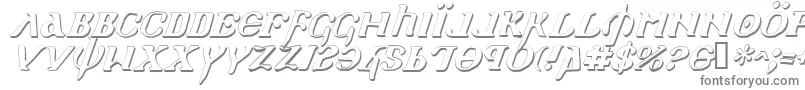 Holyv2si Font – Gray Fonts on White Background