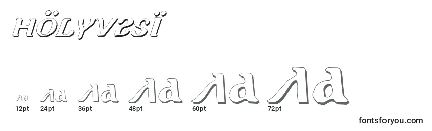 Размеры шрифта Holyv2si (129813)