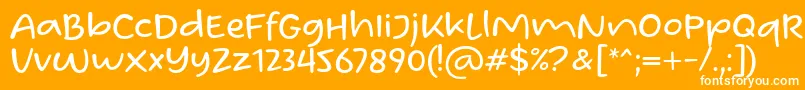 Homade McRacken Regular Font by Situjuh 7NTypes Font – White Fonts on Orange Background