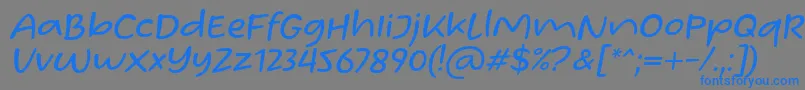 Homade McRacken Slant Font by Situjuh 7NTypes Font – Blue Fonts on Gray Background