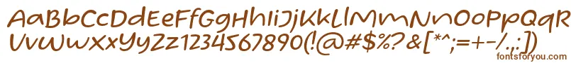 フォントHomade McRacken Slant Font by Situjuh 7NTypes – 茶色のフォント