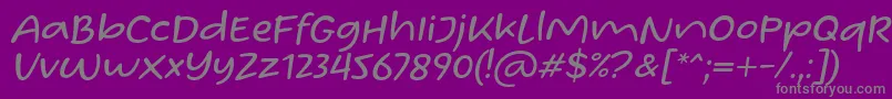 Homade McRacken Slant Font by Situjuh 7NTypes Font – Gray Fonts on Purple Background