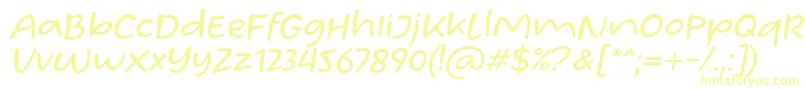 Homade McRacken Slant Font by Situjuh 7NTypes-fontti – keltaiset fontit