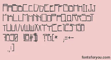 home square   BC font – Black Fonts On Pink Background