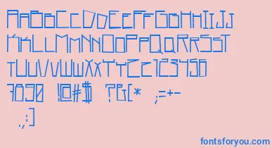 home square   BC font – Blue Fonts On Pink Background