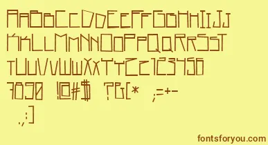 home square   BC font – Brown Fonts On Yellow Background