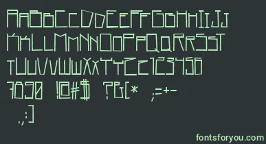 home square   BC font – Green Fonts On Black Background