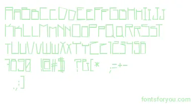 home square   BC font – Green Fonts On White Background
