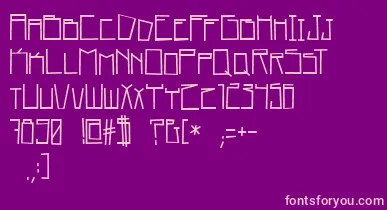 home square   BC font – Pink Fonts On Purple Background