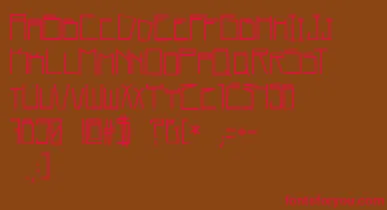 home square   BC font – Red Fonts On Brown Background