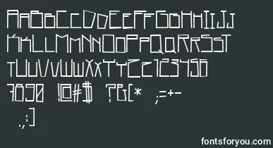 home square   BC font – White Fonts On Black Background