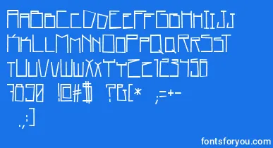 home square   BC font – White Fonts On Blue Background