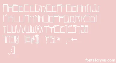 home square   BC font – White Fonts On Pink Background