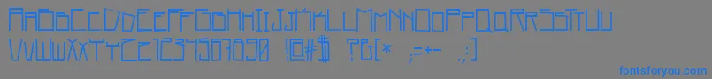 home square   BC-Schriftart – Blaue Schriften auf grauem Hintergrund