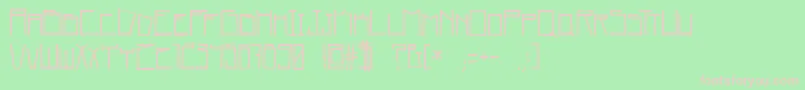 home square   BC Font – Pink Fonts on Green Background