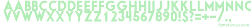 Libbyheavy-Schriftart – Grüne Schriften