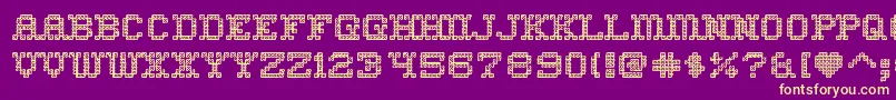 home sweet home outline Font – Yellow Fonts on Purple Background