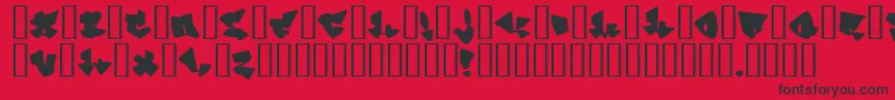 homeboy Font – Black Fonts on Red Background