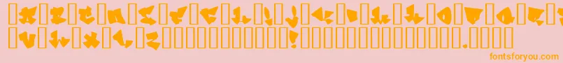 homeboy Font – Orange Fonts on Pink Background