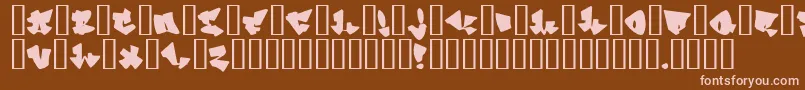 homeboy Font – Pink Fonts on Brown Background