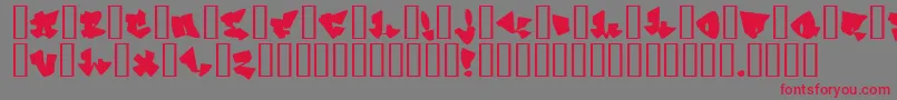 homeboy Font – Red Fonts on Gray Background