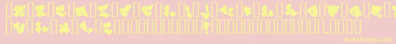 homeboy Font – Yellow Fonts on Pink Background