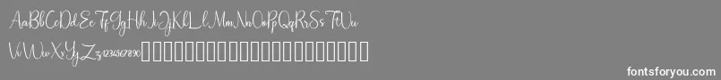 Homegarden Demo Font – White Fonts on Gray Background