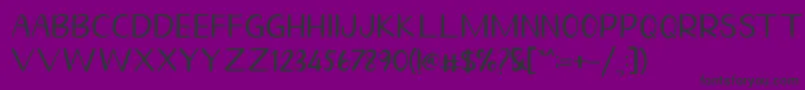 Homegarden Sans-Schriftart – Schwarze Schriften auf violettem Hintergrund