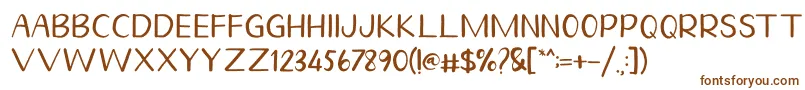 Шрифт Homegarden Sans – коричневые шрифты