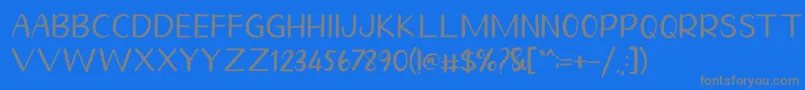 Homegarden Sans Font – Gray Fonts on Blue Background