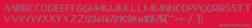 Homegarden Sans Font – Gray Fonts on Red Background