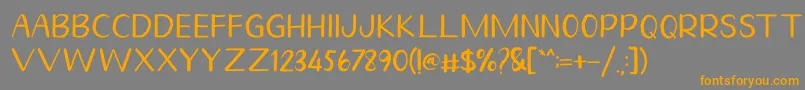 Homegarden Sans Font – Orange Fonts on Gray Background