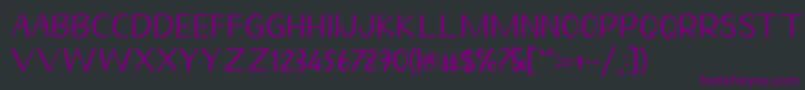 Шрифт Homegarden Sans – фиолетовые шрифты на чёрном фоне