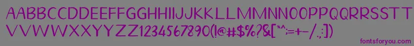 Homegarden Sans Font – Purple Fonts on Gray Background
