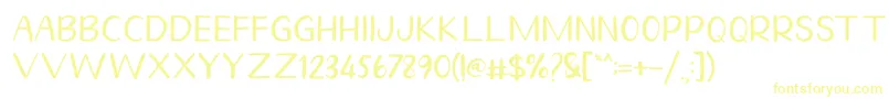 Шрифт Homegarden Sans – жёлтые шрифты
