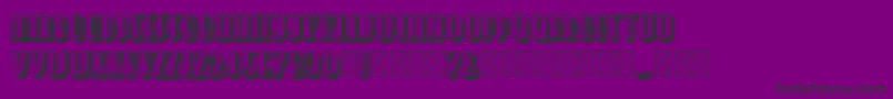 HomenuliShadow Font – Black Fonts on Purple Background