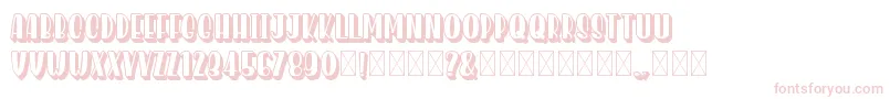 HomenuliShadow Font – Pink Fonts on White Background