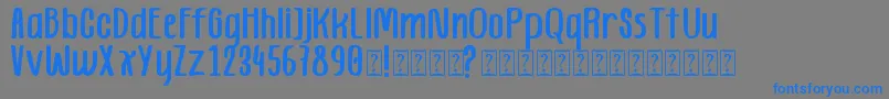 Homestay Demo Font – Blue Fonts on Gray Background