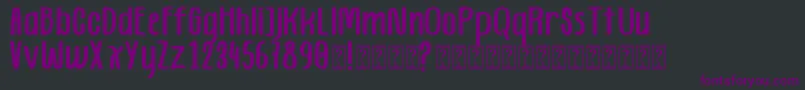 Homestay Demo Font – Purple Fonts on Black Background