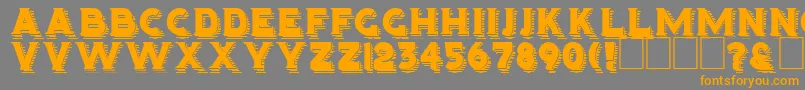 HOMINIS Font – Orange Fonts on Gray Background