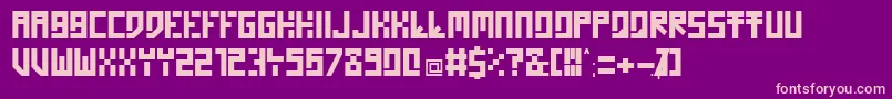 HOMON    Font – Pink Fonts on Purple Background