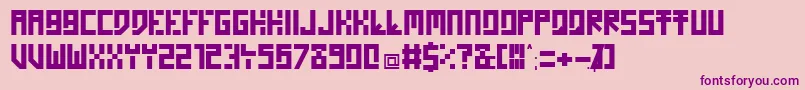 HOMON    Font – Purple Fonts on Pink Background