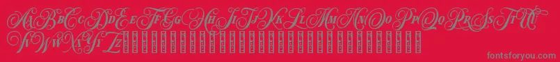 Hondurhas Demo Font – Gray Fonts on Red Background